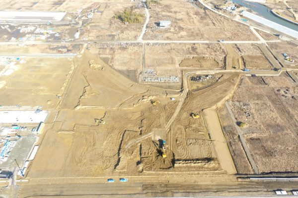 都市公園(祈念)工事(園路施設)