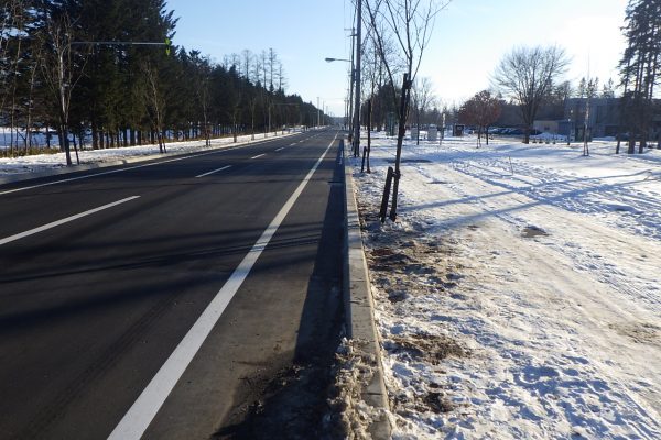 市道川西・稲田西２線線道路整備工事（舗装工）