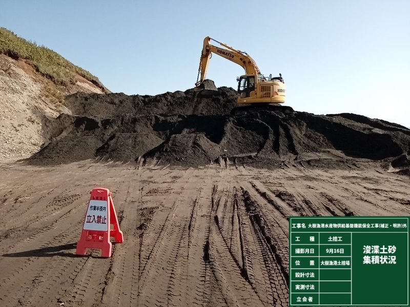 土砂集積状況