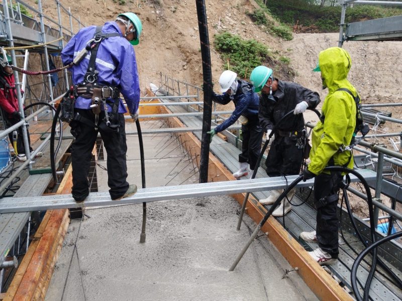 コンクリート打設状況