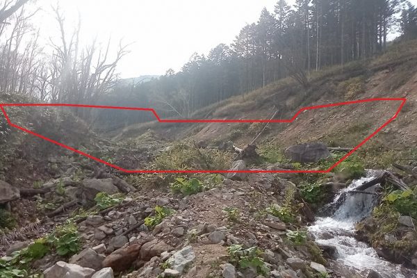 中の沢川治山工事