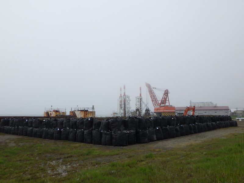 大型土のう設置