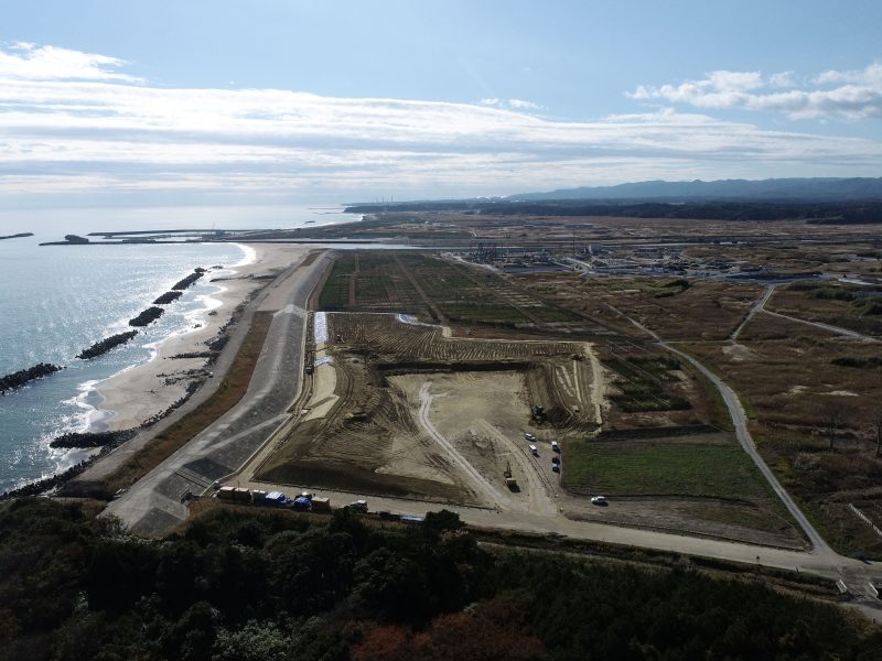 防災林盛土工 全景