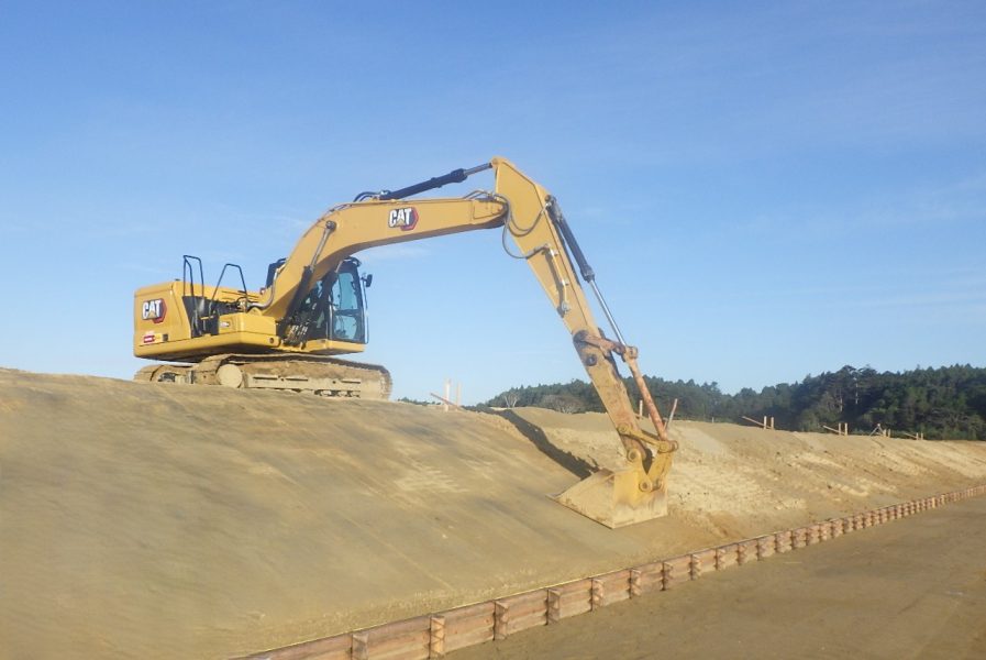 法面整形工 仕上げ状況